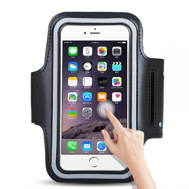 Universal Running Armband 6" älypuhelimille musta