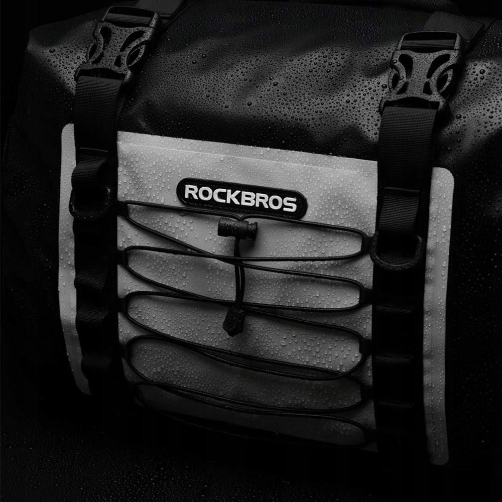 Rockbros AS-010BGR moottoripyörälaukku, vedenpitävä - harmaa