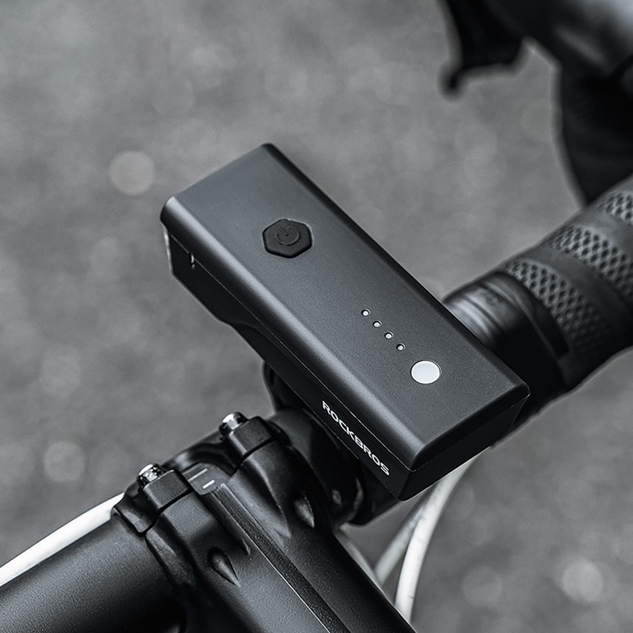 Rockbros 24510003001 polkupyörän etuvalo 260 lm + USB-C - USB-A kaapeli - musta