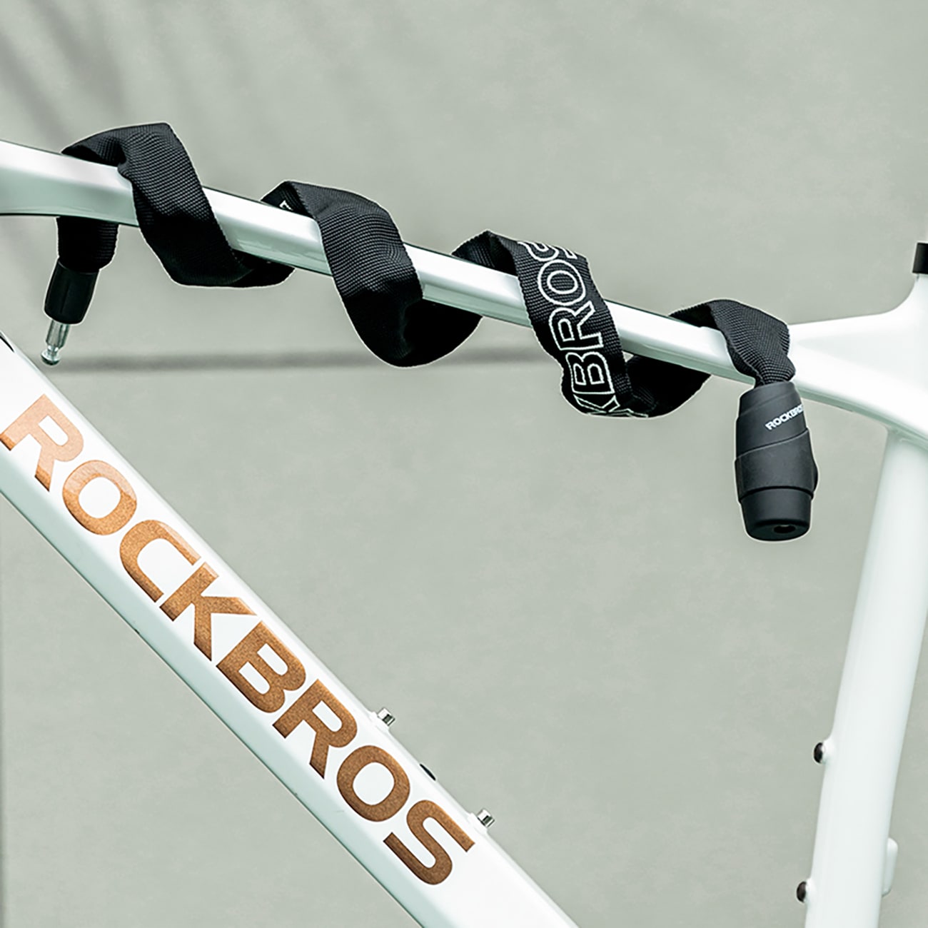 Rockbros 3230002001 polkupyörän lukko yhdistelmällä ja avaimella - musta