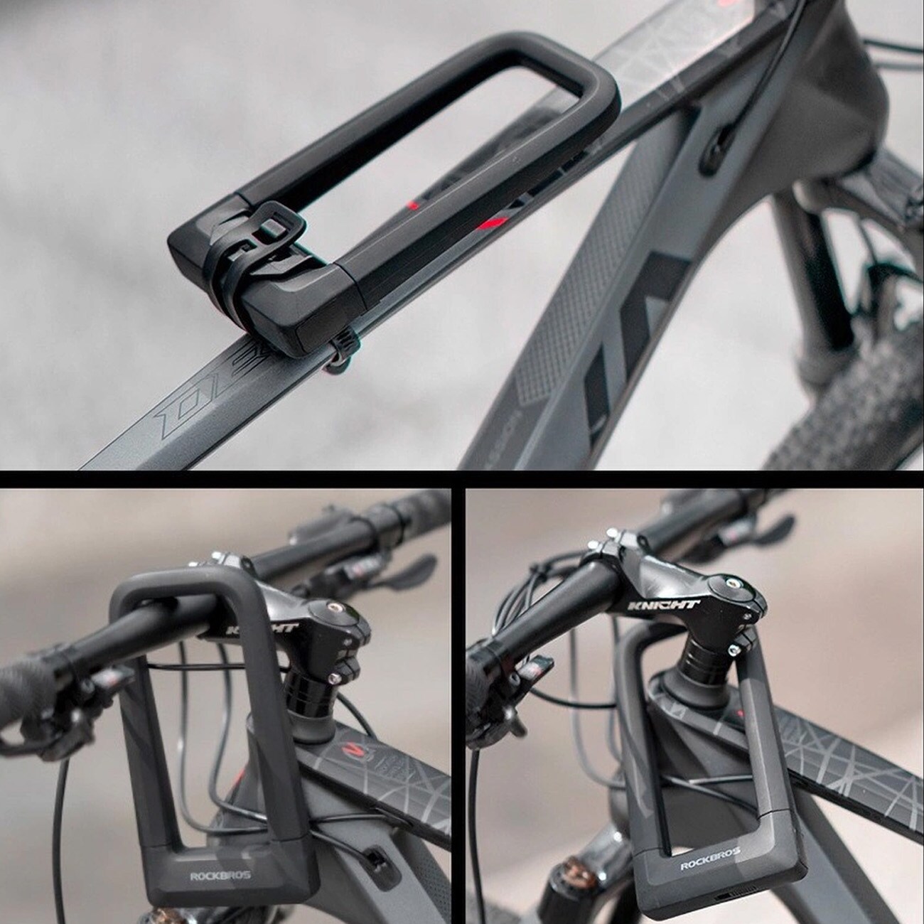 Rockbros RKS626-BK U-lock pyörälukko - musta