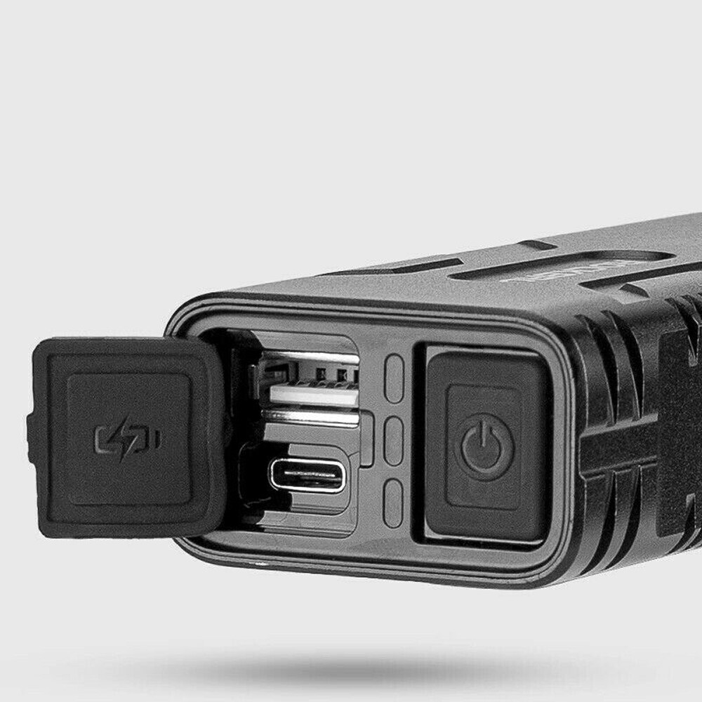 Rockbros 24310002001 polkupyörävalo 850 lm powerbank-toiminnolla + USB-C - USB-A kaapeli - musta