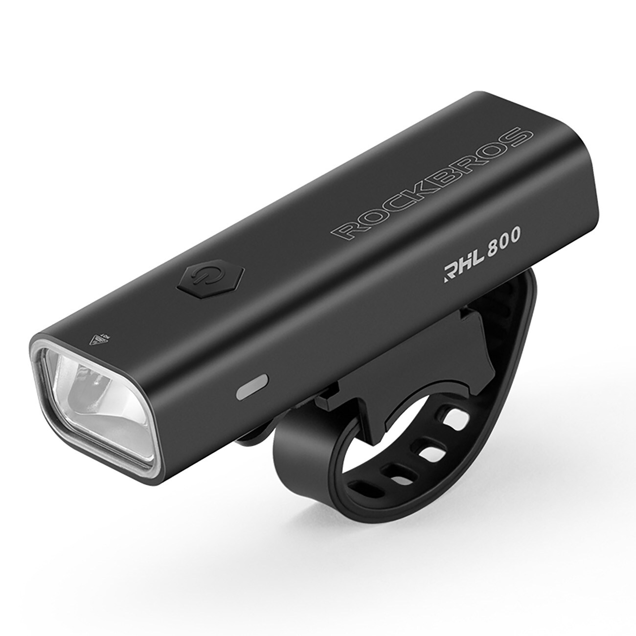 Rockbros 24710012001 polkupyörän etuvalo 800 lm + USB-C - USB-A kaapeli - musta