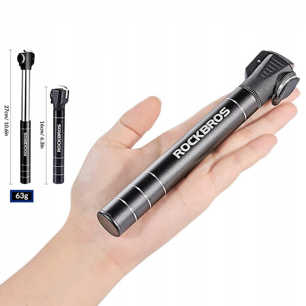 Rockbros JG-1040B polkupyöräpumppu pieni - musta