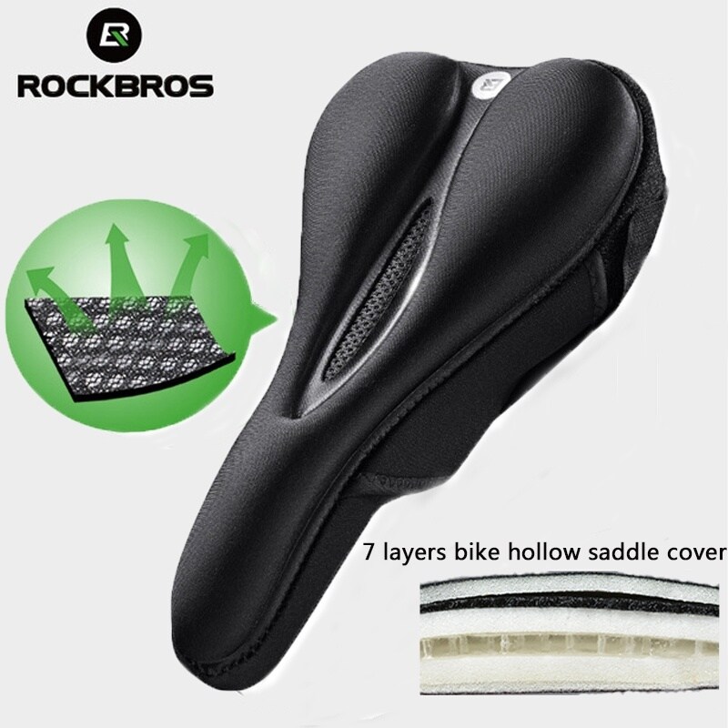 Rockbros LF047-S silikoni geelipyörän istuinsuojus koko M - musta