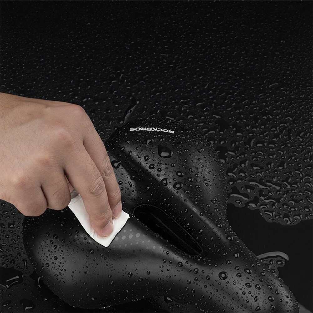 Rockbros 38218916002 MTB polkupyörän satula + lamppu - musta