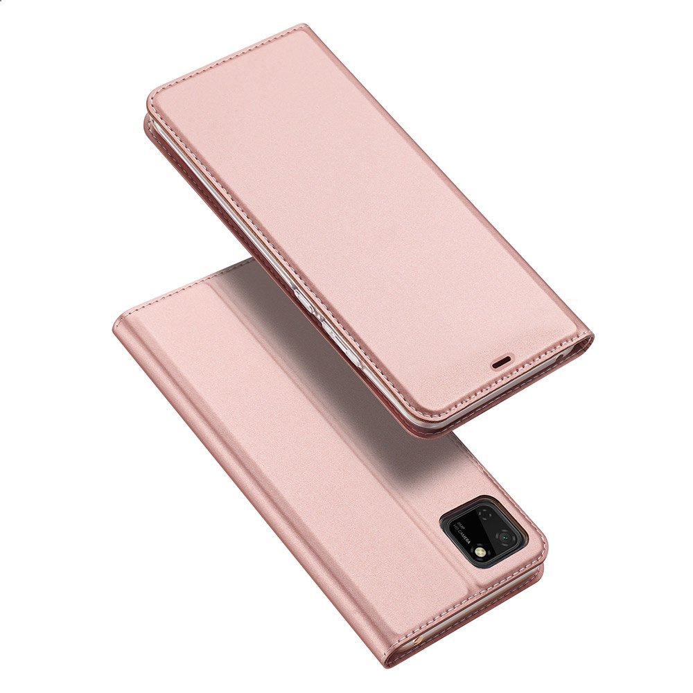 DUX DUCIS Skin Pro Kirjahylly tyyppi tapauksessa Huawei Y5p vaaleanpunainen
