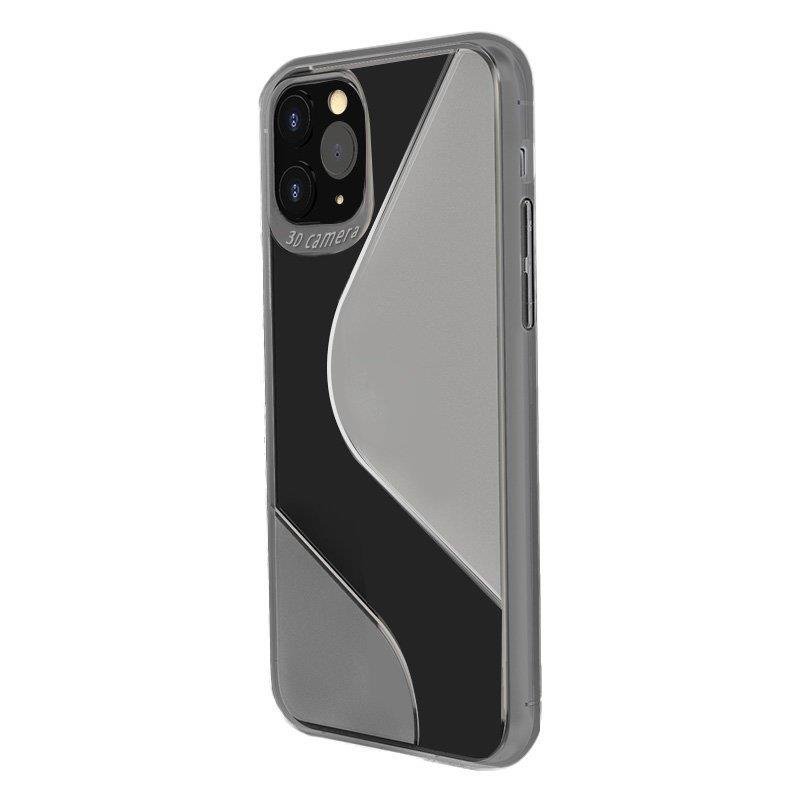 S-Case Joustava kansi TPU asia Huawei P40 Lite E musta