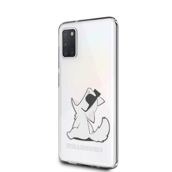 Karl Lagerfeld Choupette Fun Case for Samsung Galaxy A31 - läpinäkyvä