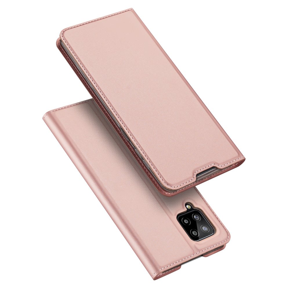 DUX DUCIS Skin Pro Kirjahylly tyyppi tapauksessa Samsung Galaxy A42 5G vaaleanpunainen