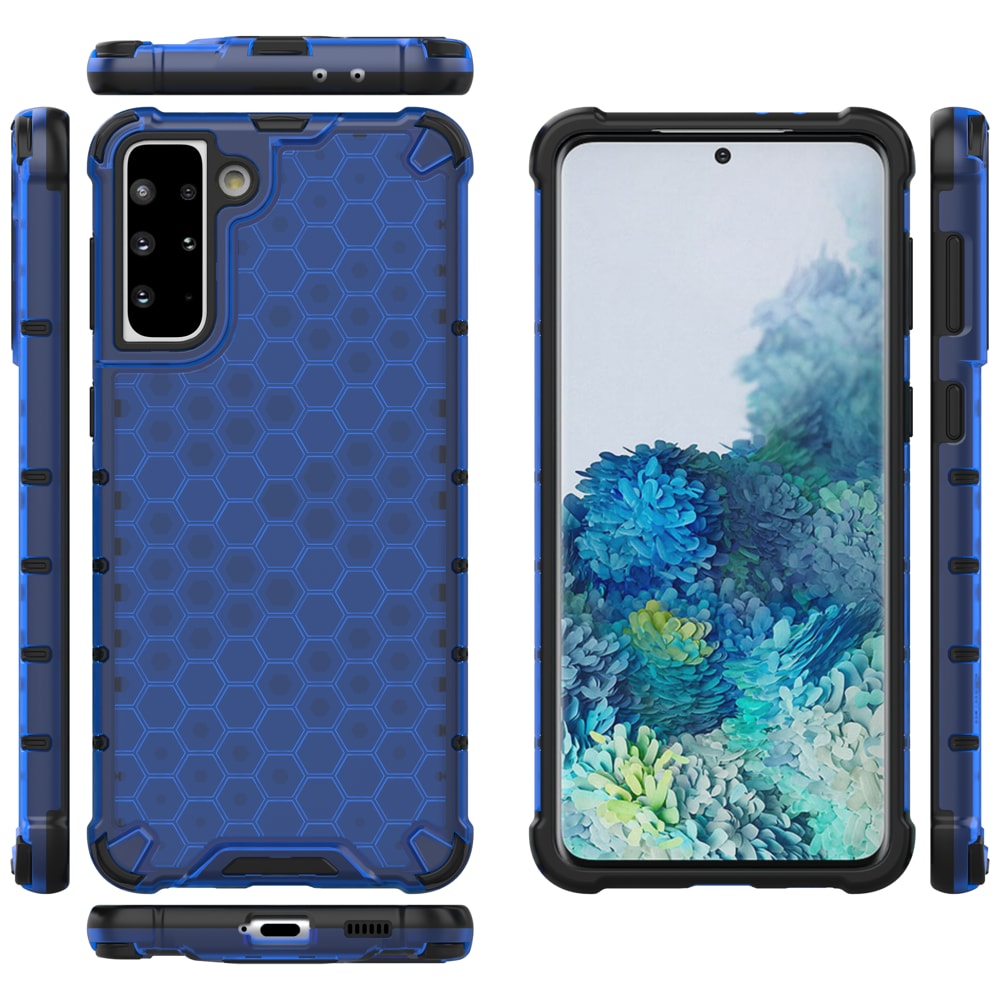 Honeycomb Asia panssari suojus TPU puskuri Samsung Galaxy S21+ 5G (S21 Plus 5G) sininen