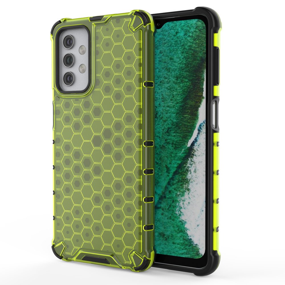 Honeycomb Asia panssari kansi TPU puskuri Samsung Galaxy A32 5G vihreä