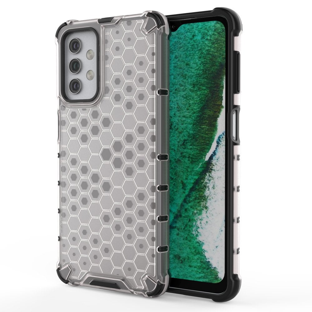 Honeycomb Asia panssari kansi TPU puskuri Samsung Galaxy A32 5G läpinäkyvä