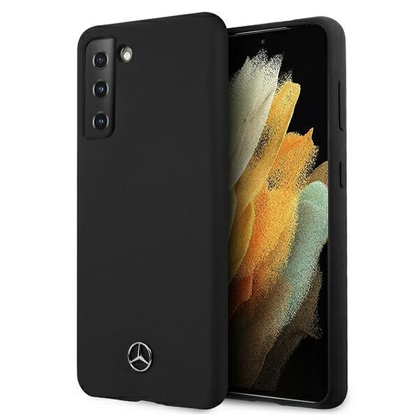 Mercedes Silikoni Line kotelo Samsung Galaxy S21:lle - musta
