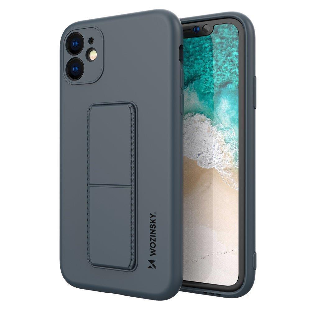 Wozinsky Kickstand Case silikoni tapauksessa jalusta Samsung Galaxy M31s sininen