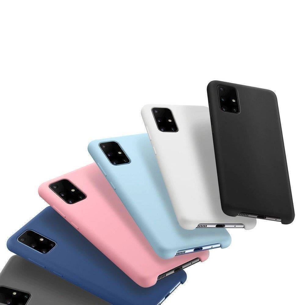 Silikonikotelo Pehmeä joustava kumisuojus Samsung Galaxy A72 4G musta
