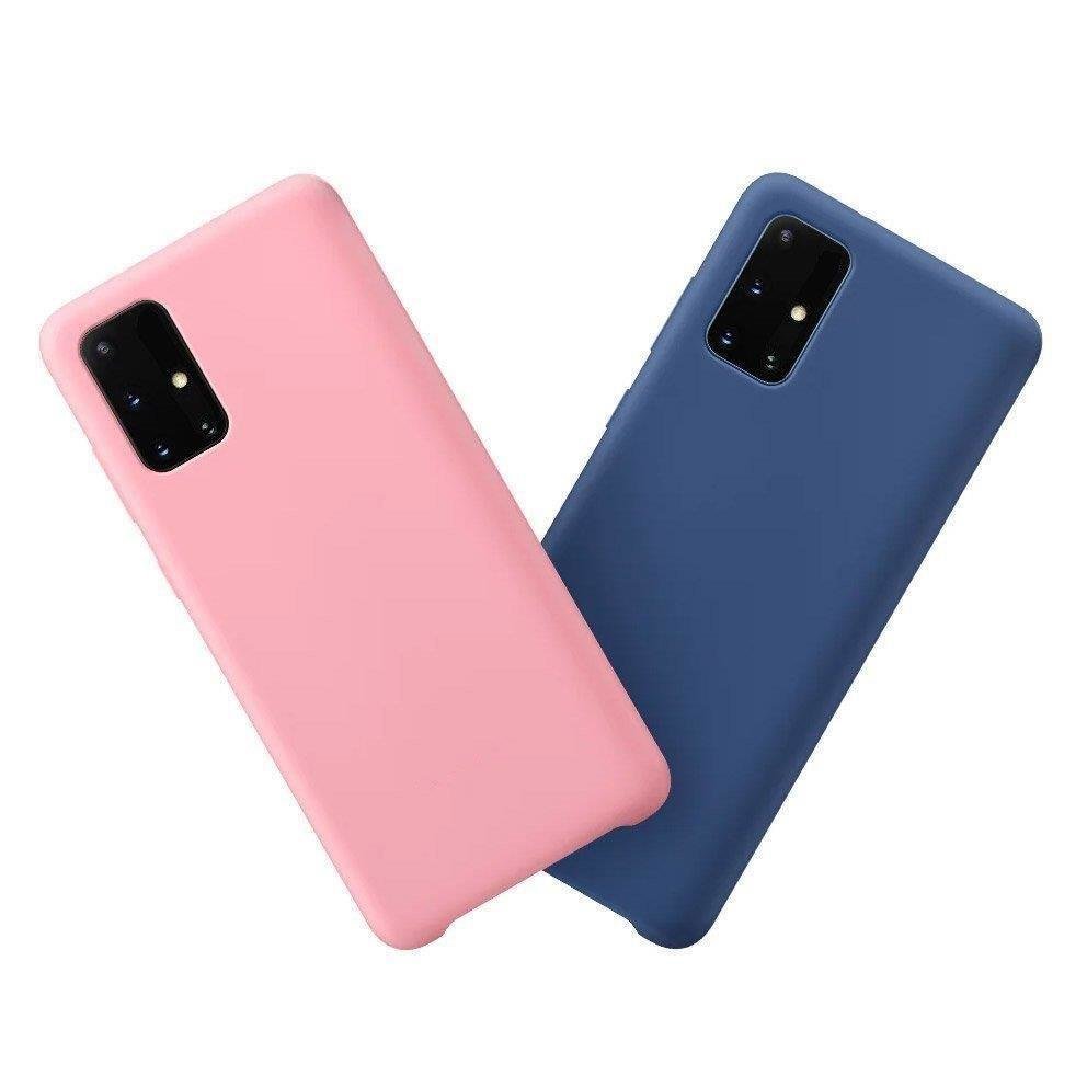 Silikonikotelo Pehmeä joustava kumisuojus Samsung Galaxy A72 4G musta