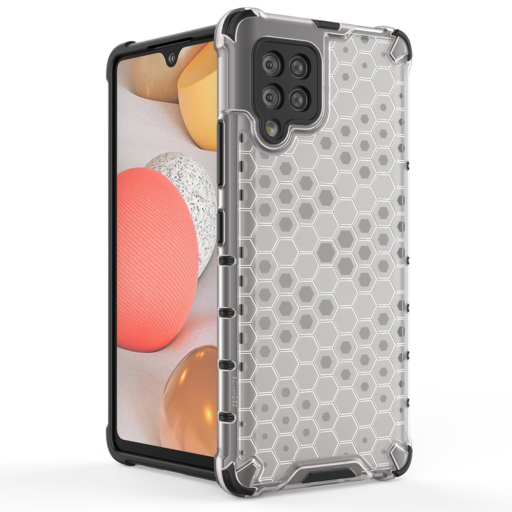 Honeycomb Asia panssari kansi TPU puskuri Samsung Galaxy A42 5G musta