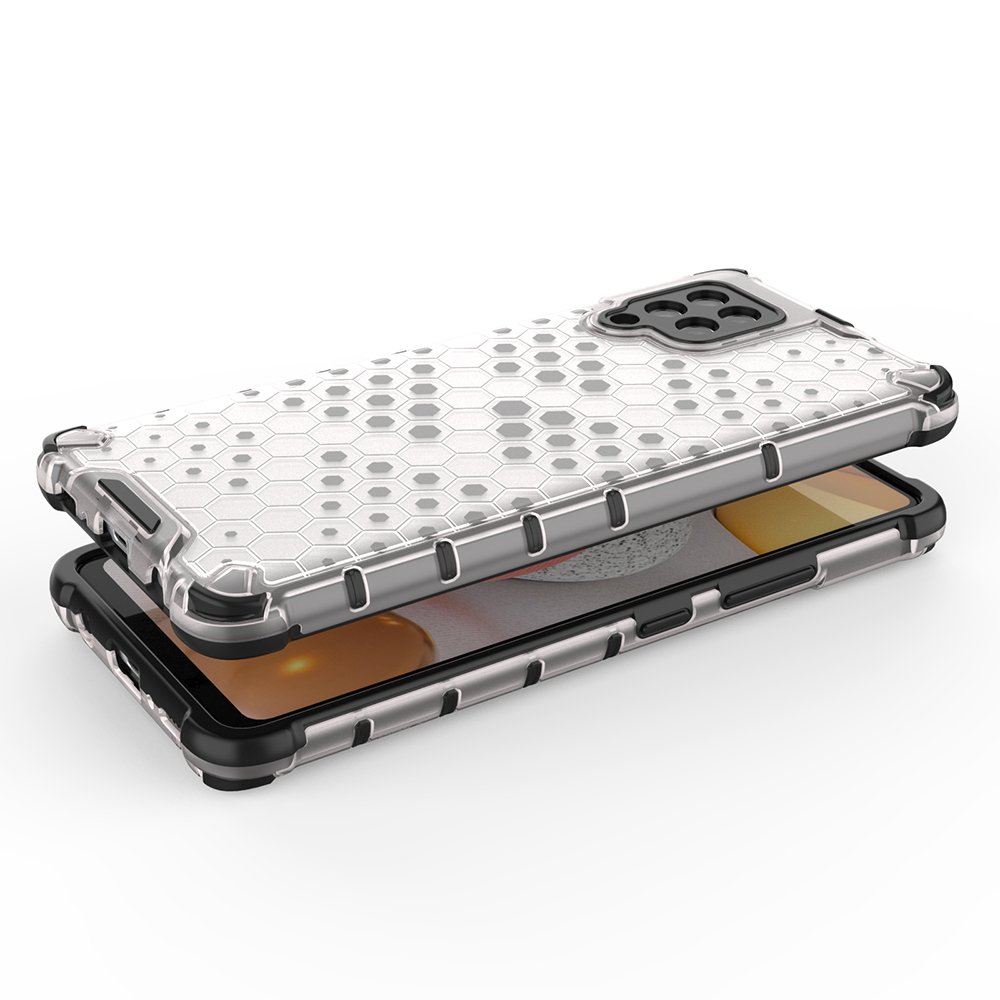 Honeycomb Asia panssari kansi TPU puskuri Samsung Galaxy A42 5G musta