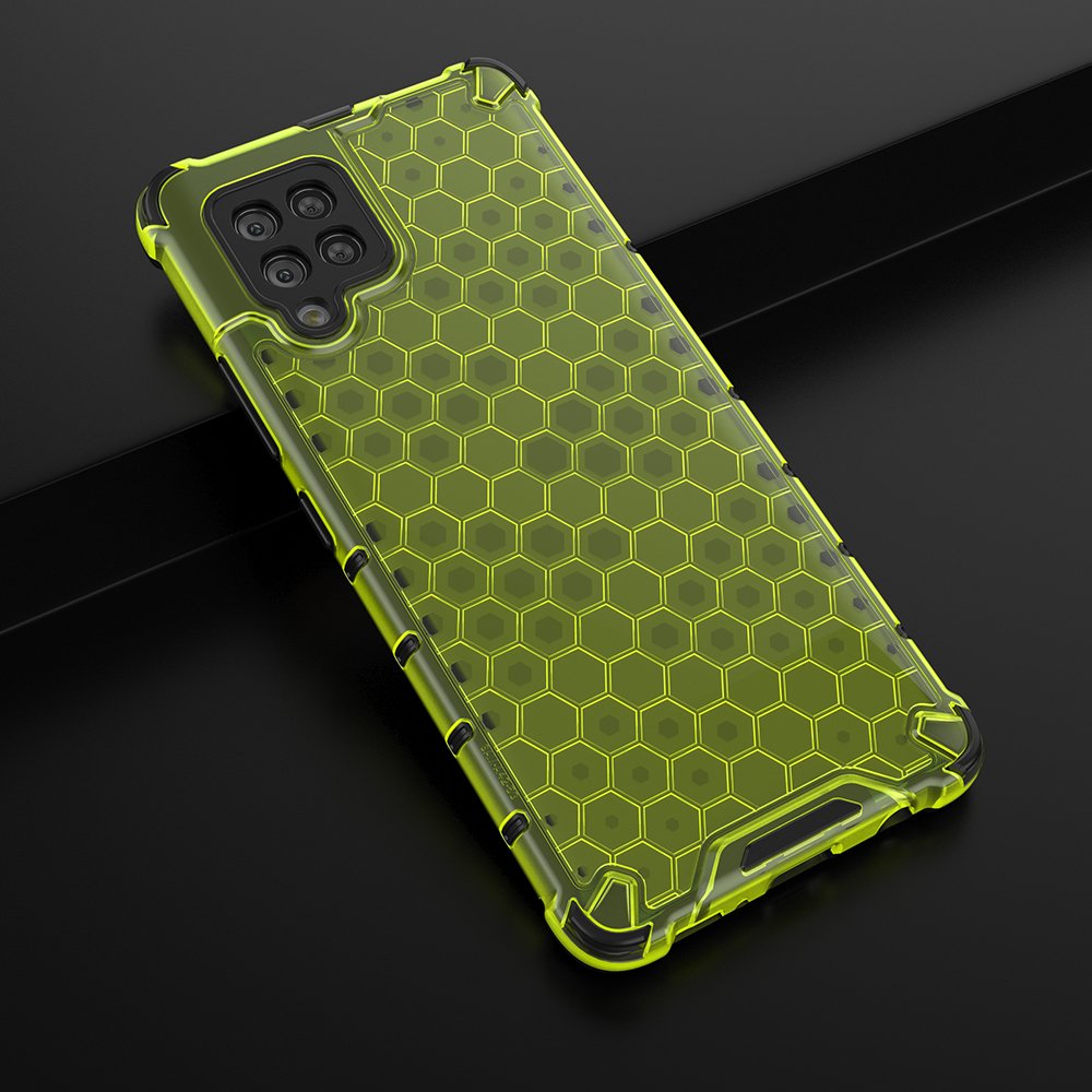 Honeycomb Asia panssari kansi TPU puskuri Samsung Galaxy A42 5G vihreä