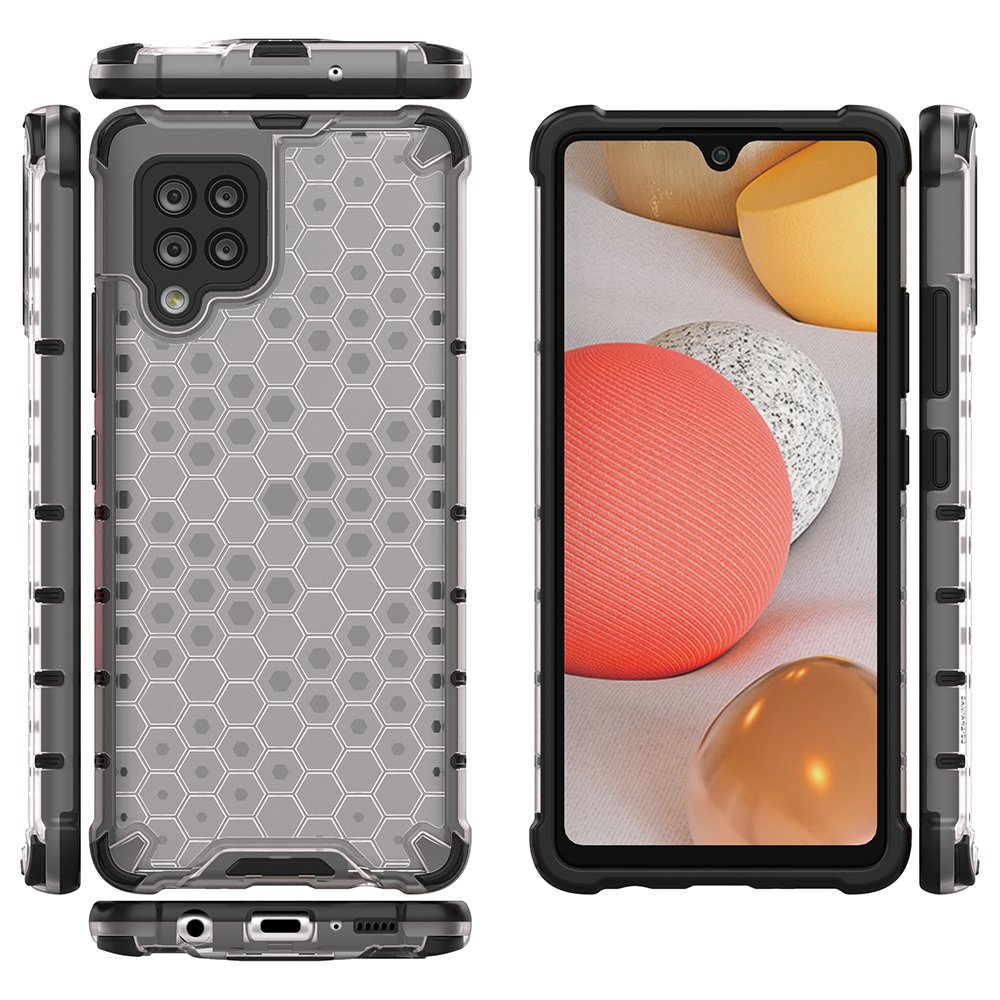 Honeycomb Asia panssari kansi TPU puskuri Samsung Galaxy A42 5G läpinäkyvä
