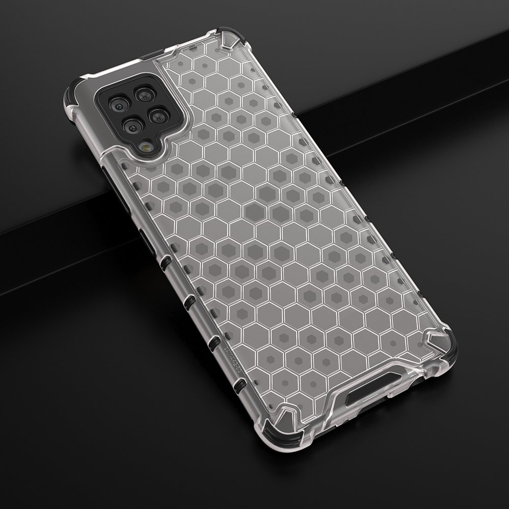 Honeycomb Asia panssari kansi TPU puskuri Samsung Galaxy A42 5G läpinäkyvä