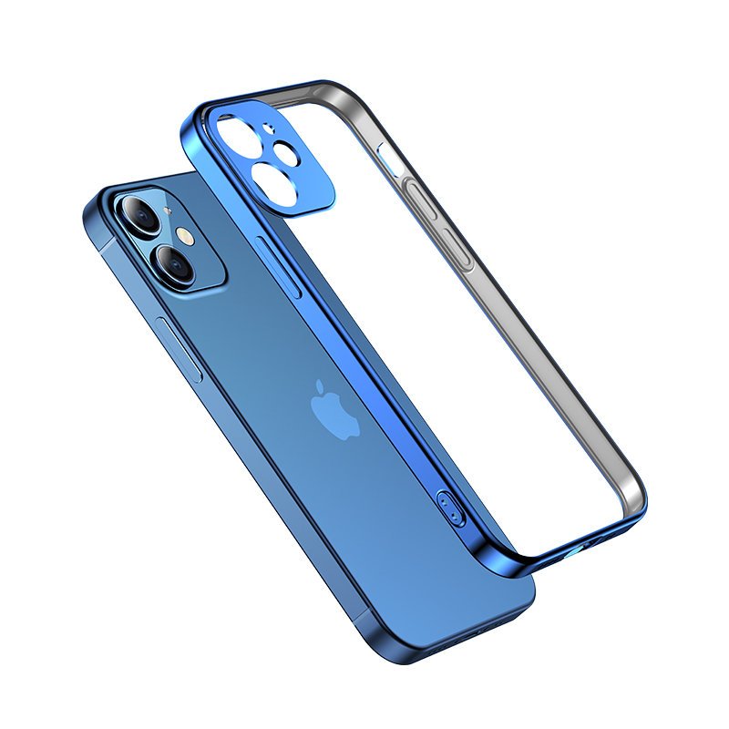 Joyroom Uusi Beauty Series ultra ohut kotelo galvanoitu kehys iPhone 12 Pro kultainen (JR-BP743)
