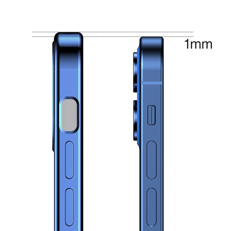 Joyroom Uusi Beauty Series ultra ohut kotelo galvanoitu kehys iPhone 12 Pro kultainen (JR-BP743)