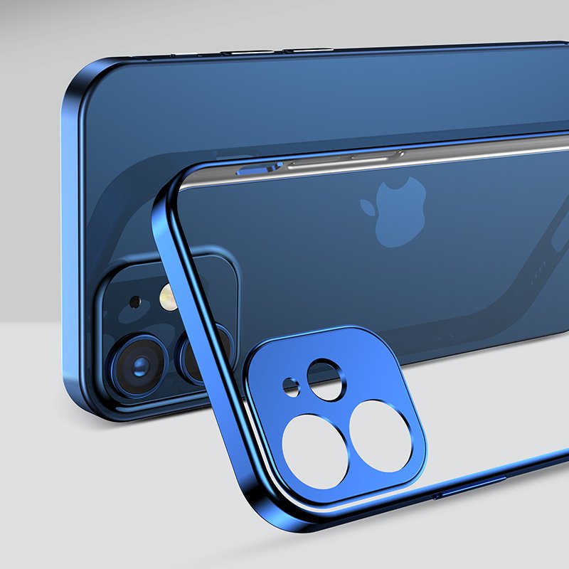 Joyroom Uusi Beauty Series ultra ohut kotelo galvanoitu kehys iPhone 12 Pro kultainen (JR-BP743)