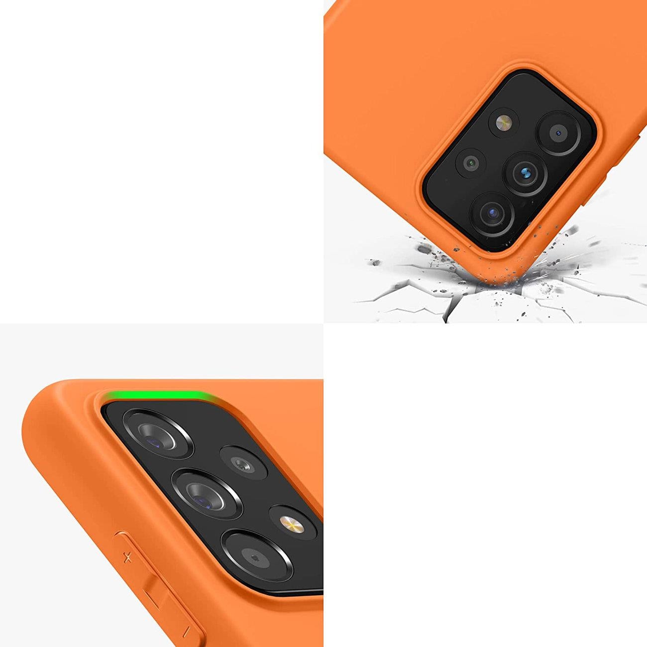 Silikonikotelo Pehmeä joustava kumisuojus Samsung Galaxy A22 4G sininen