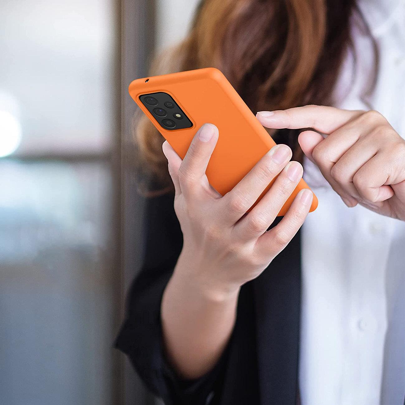 Silikonikotelo Pehmeä joustava kumisuojus Samsung Galaxy A22 4G punainen