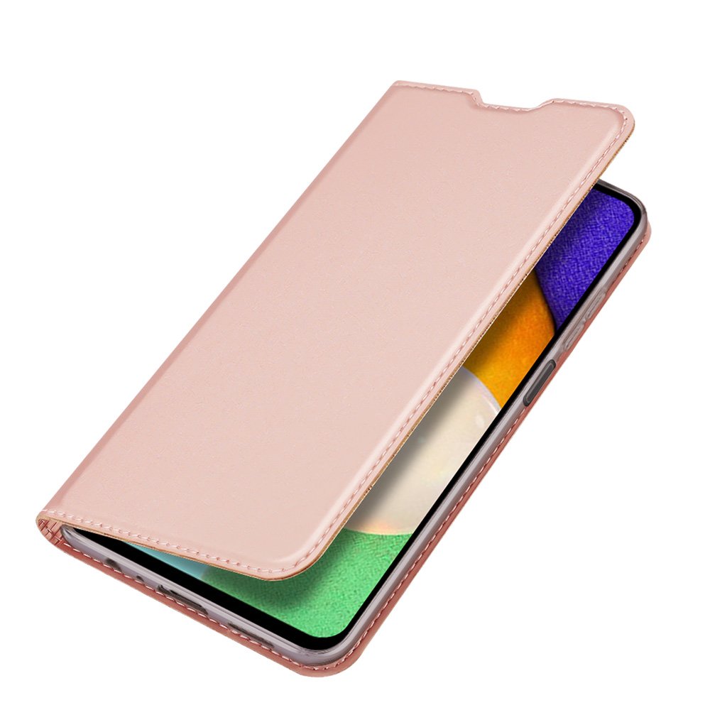 Dux Ducis Skin Pro kirjahylly tyyppi tapauksessa Samsung Galaxy A03s vaaleanpunainen
