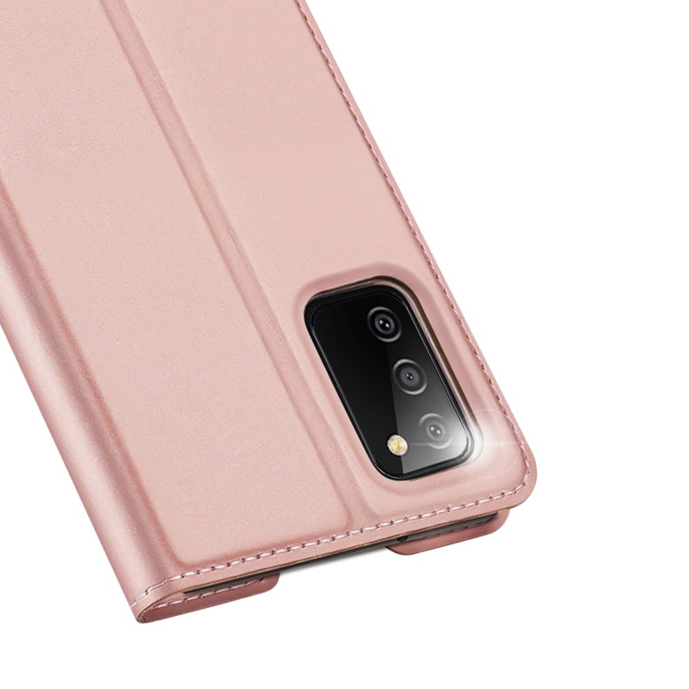 Dux Ducis Skin Pro kirjahylly tyyppi tapauksessa Samsung Galaxy A03s vaaleanpunainen