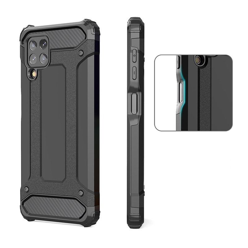 Hybrid Armor Case Kova kestävä suojus Samsung Galaxy A22 4G sininen