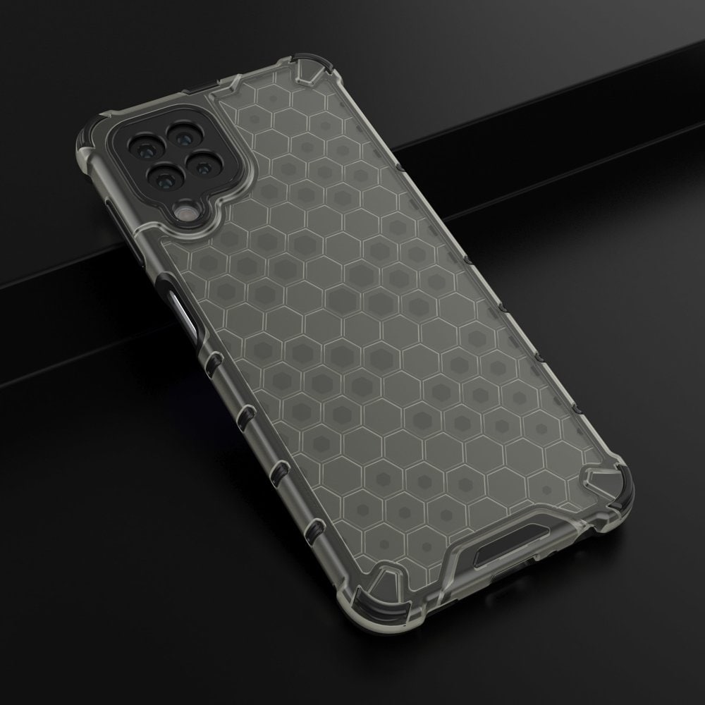Honeycomb Asia panssari kansi TPU puskuri Samsung Galaxy A22 4G musta