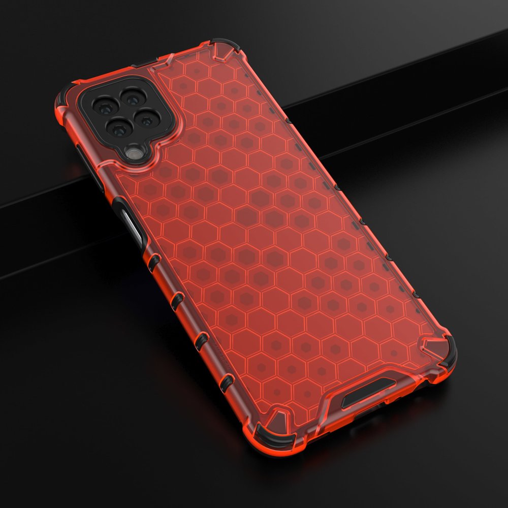Honeycomb Asia panssari kansi TPU puskuri Samsung Galaxy A22 4G punainen