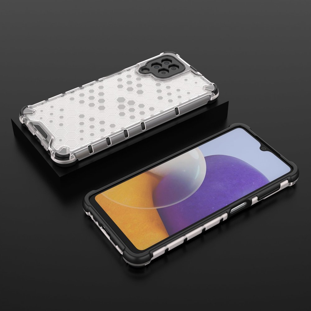 Honeycomb Asia panssari kansi TPU puskuri Samsung Galaxy A22 4G läpinäkyvä