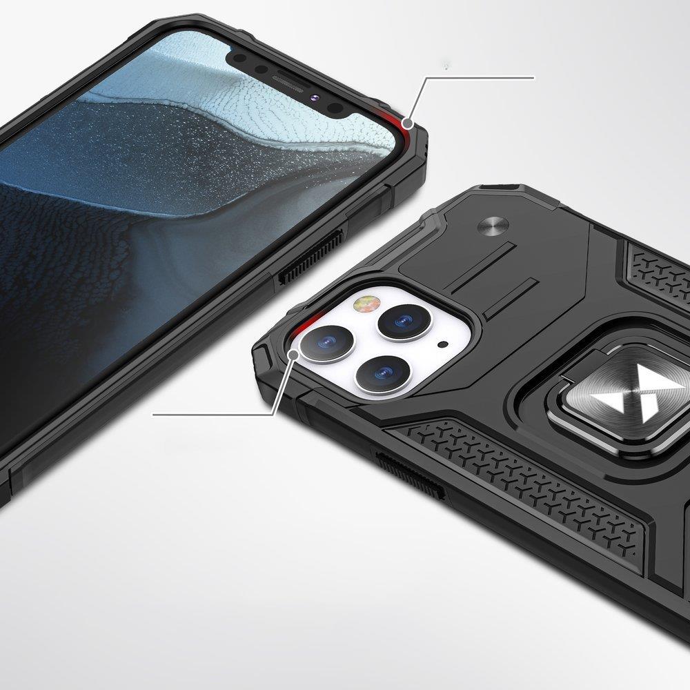 Wozinsky Ring Armor Case Kickstand Kova Rugged Cover for iPhone 13 mini hopea