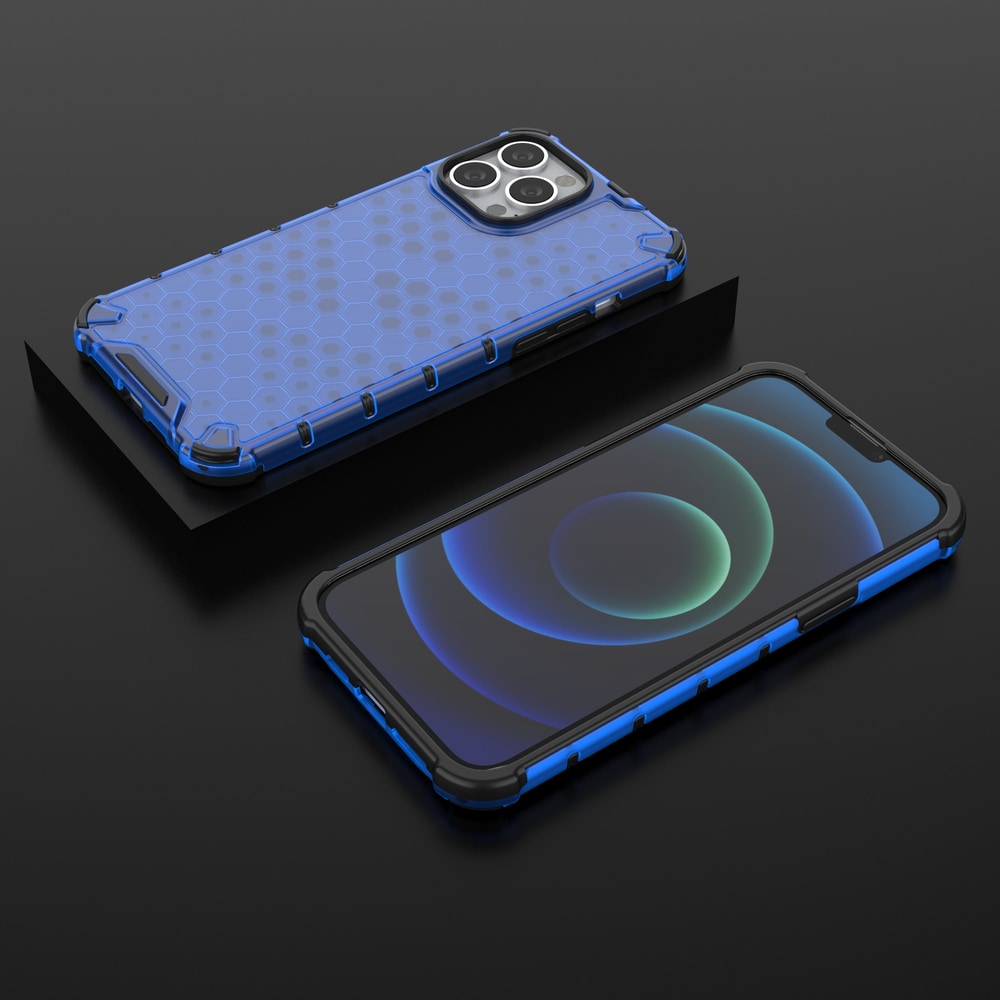 Honeycomb Asia panssari kansi TPU puskuri iPhone 13 Pro Max sininen