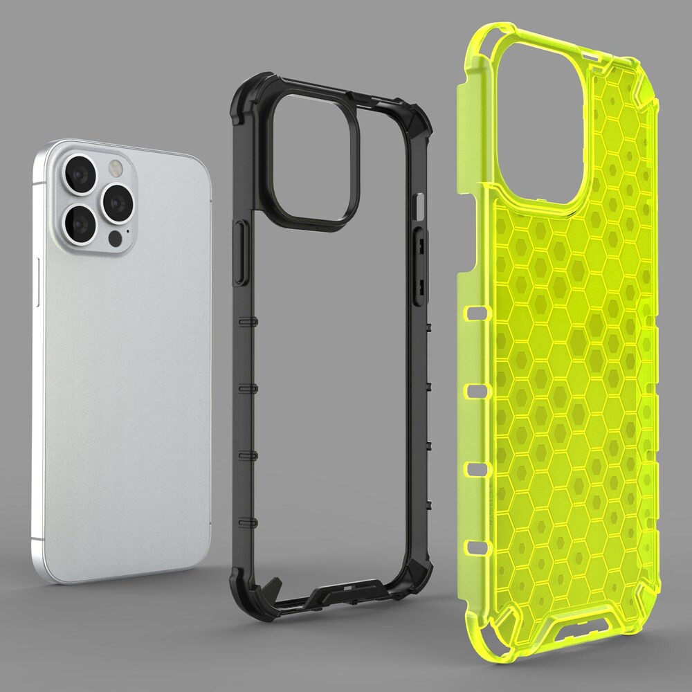 Honeycomb Asia panssari kansi TPU puskuri iPhone 13 Pro Max sininen