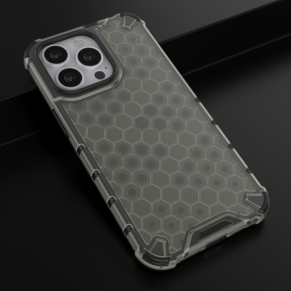 Honeycomb Asia panssari kansi TPU puskuri iPhone 13 Pro musta