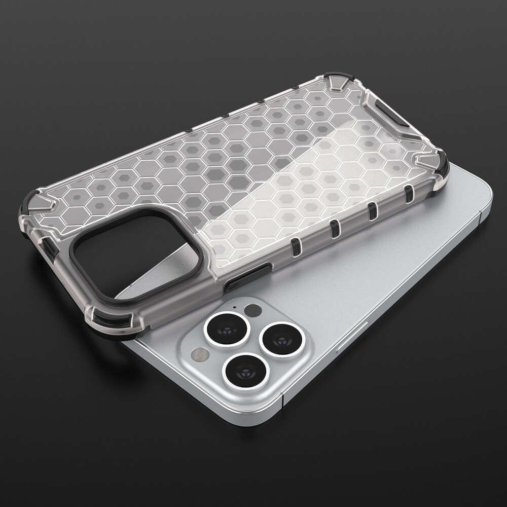 Honeycomb Asia panssari kansi TPU puskuri iPhone 13 Pro musta
