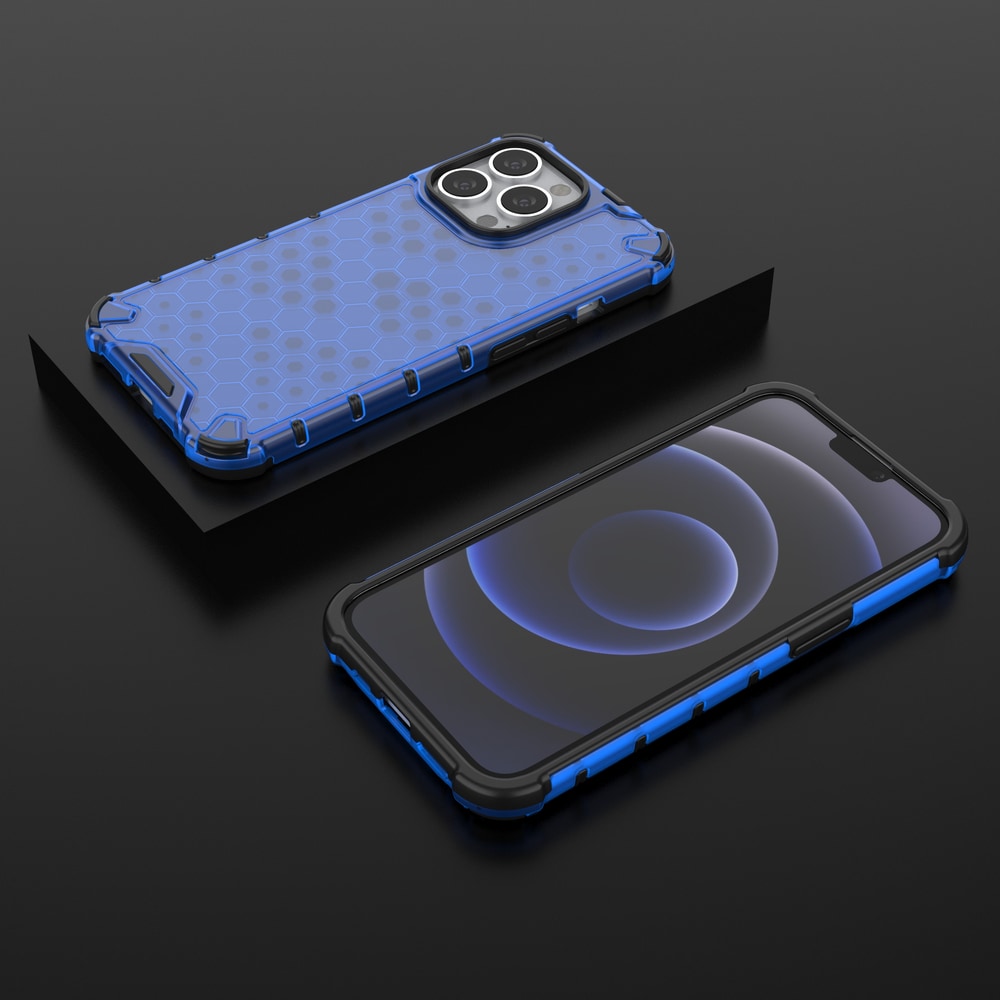 Honeycomb Asia panssari kansi TPU puskuri iPhone 13 Pro sininen
