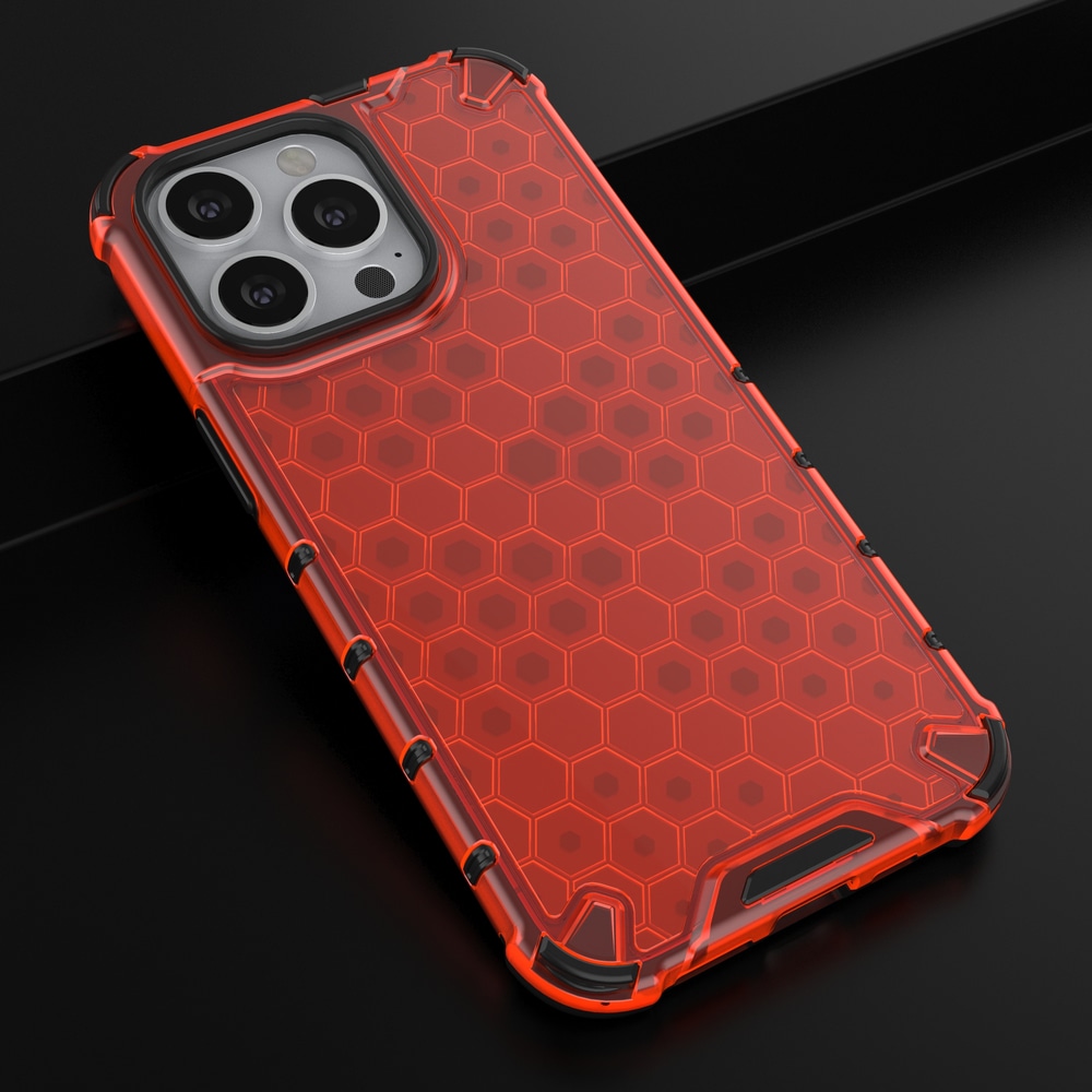 Honeycomb Asia panssari kansi TPU puskuri iPhone 13 Pro punainen