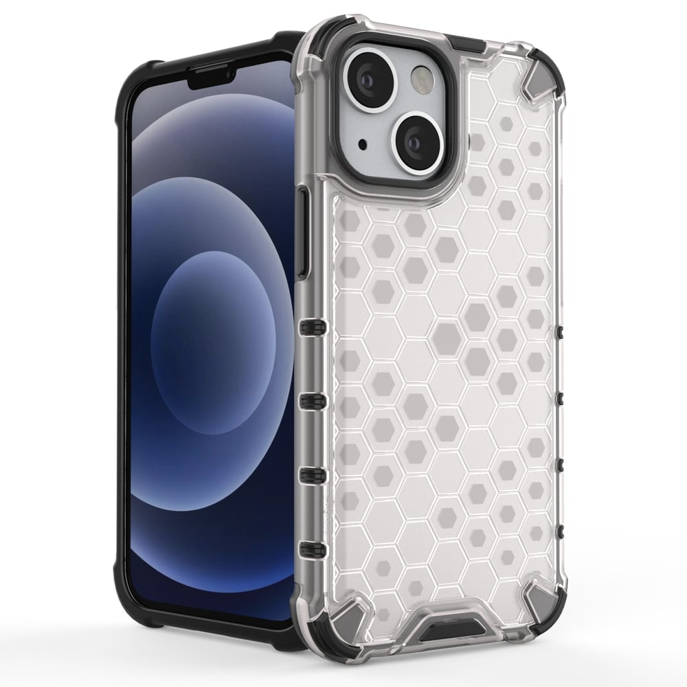 Honeycomb Asia panssari kansi TPU puskuri iPhone 13 mini musta