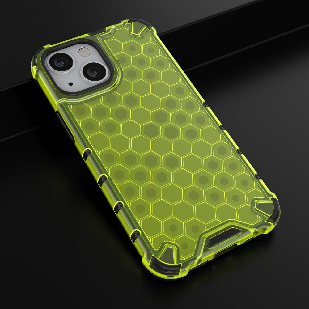 Honeycomb Asia panssari kansi TPU puskuri iPhone 13 mini vihreä
