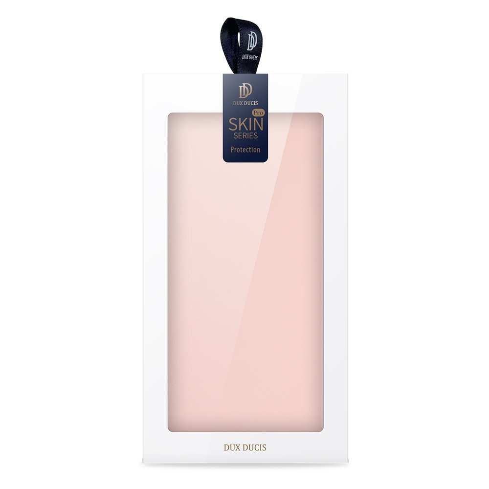 Dux Ducis Skin Pro Kirjahylly tyyppi tapauksessa iPhone 13 Pro vaaleanpunainen