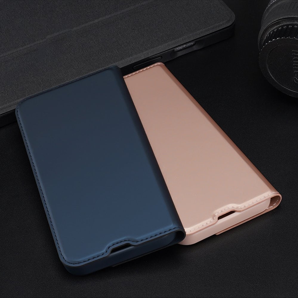 Dux Ducis Skin Pro Kirjahylly tyyppi tapauksessa iPhone 13 Pro vaaleanpunainen