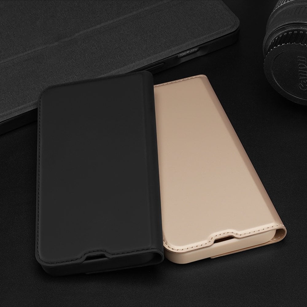 Dux Ducis Skin Pro Kirjahylly tyyppi tapauksessa iPhone 13 Pro vaaleanpunainen