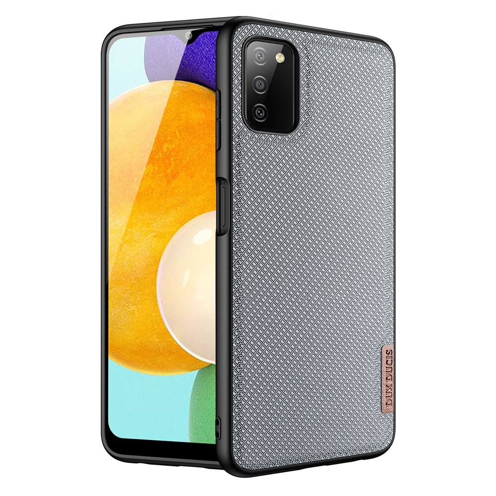 Dux Ducis Fino kotelo päällystetty nylon materiaalia Samsung Galaxy A03s harmaa